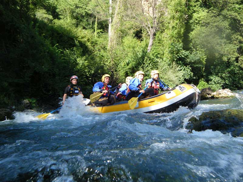 Il rafting in Campania