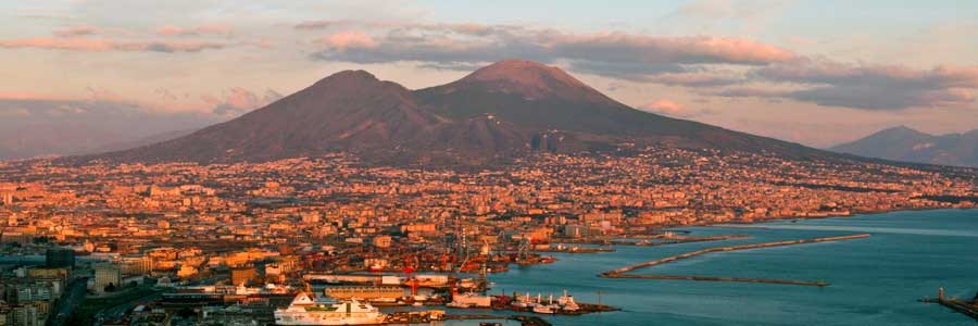 panorama napoli tramonto