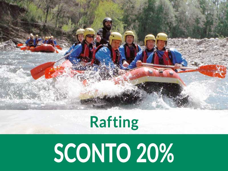 Rafting e percorsi avventura SCONTO 20%